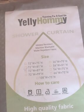 Water Repellent Shower Curtain - Hookless - Sage Green 72x87